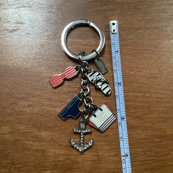 Coach Rare Find flip flop, tote bag, anchor, swimsuits keychain, key fob - Picture 6 of 10